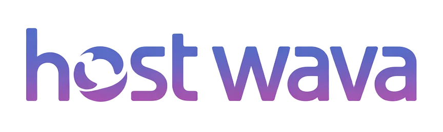 Hostwava logo featuring purple gradient text with a circular swirl design in the letter 'o', representing cloud hosting and digital infrastructure solutions
